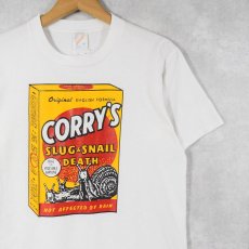 画像1: 90's USA製 CORRY'S SLUG＆SNAIL 駆除剤 プリントTシャツ M (1)