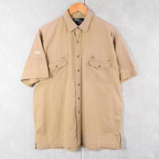 画像1: POLO Ralph Lauren ”HUTCHENSON” コットンフィッシングシャツ L (1)