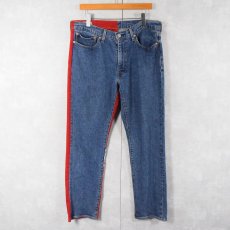 画像2: Levi's 541 ロゴプリント デニムパンツ W35 (2)