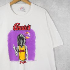 画像1: 90's USA製 "Annie's" ナイトクラブ プリントTシャツ XXL (1)