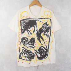画像1: 70〜80's  アートプリントTシャツ XL (1)