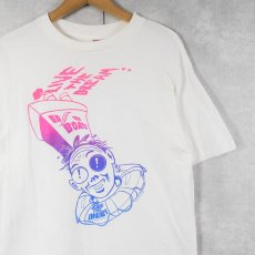 画像1: 90's USA製 "LIVE THE DREAM!" イラストプリントTシャツ L (1)