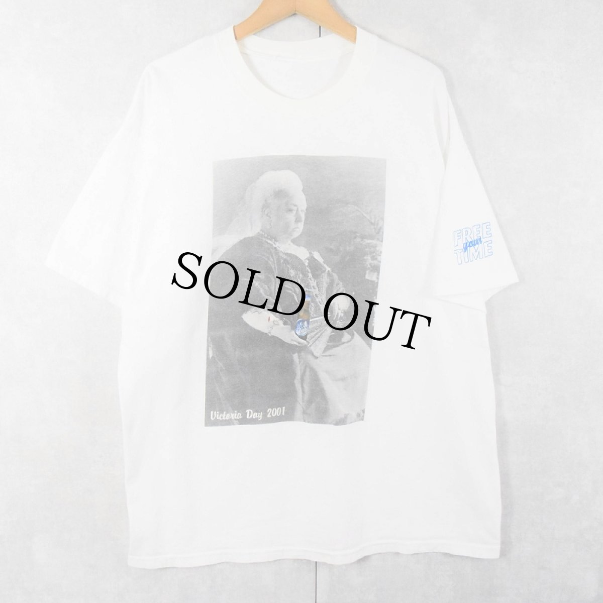 画像1: Blue Light "Victoria Day 2001" ヴィクトリア女王 ビールプリントTシャツ (1)