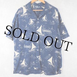 Polo Ralph Lauren アロハシャツ M ネイビー POLO RALPH LAUREN(ポロラルフローレン) / アロハシャツ/M