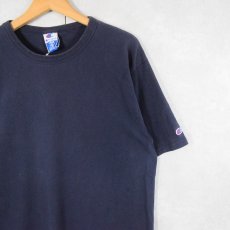 画像1: Champion 無地Tシャツ NAVY L (1)