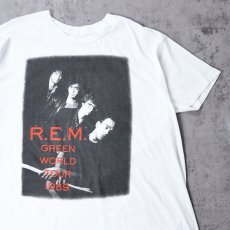 画像1: 1989 R.E.M. オルタナティブロックバンドツアーTシャツ (1)