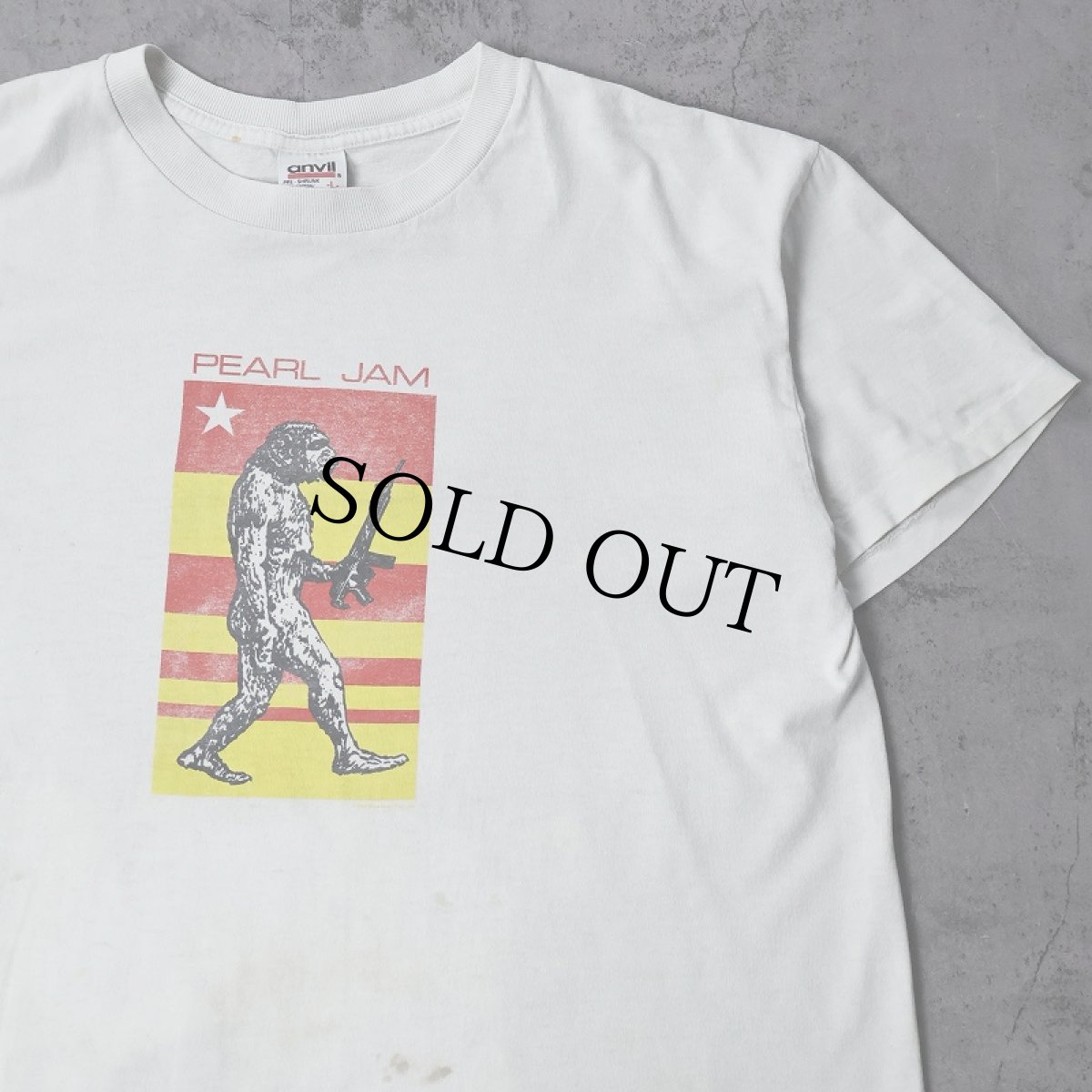 画像1: 90's PEARL JAM オルタナティブロックバンドTシャツ L (1)