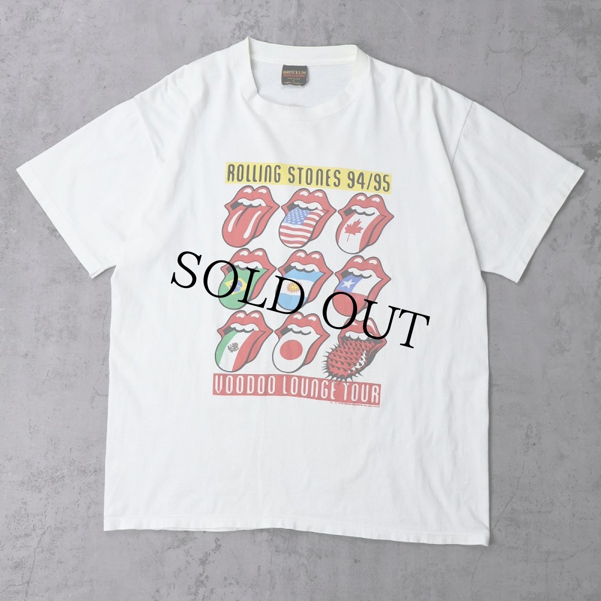画像1: 90's ROLLING STONES USA製 "VOODOO LOUNGE TOUR" ロックバンド ツアープリントTシャツ XL (1)