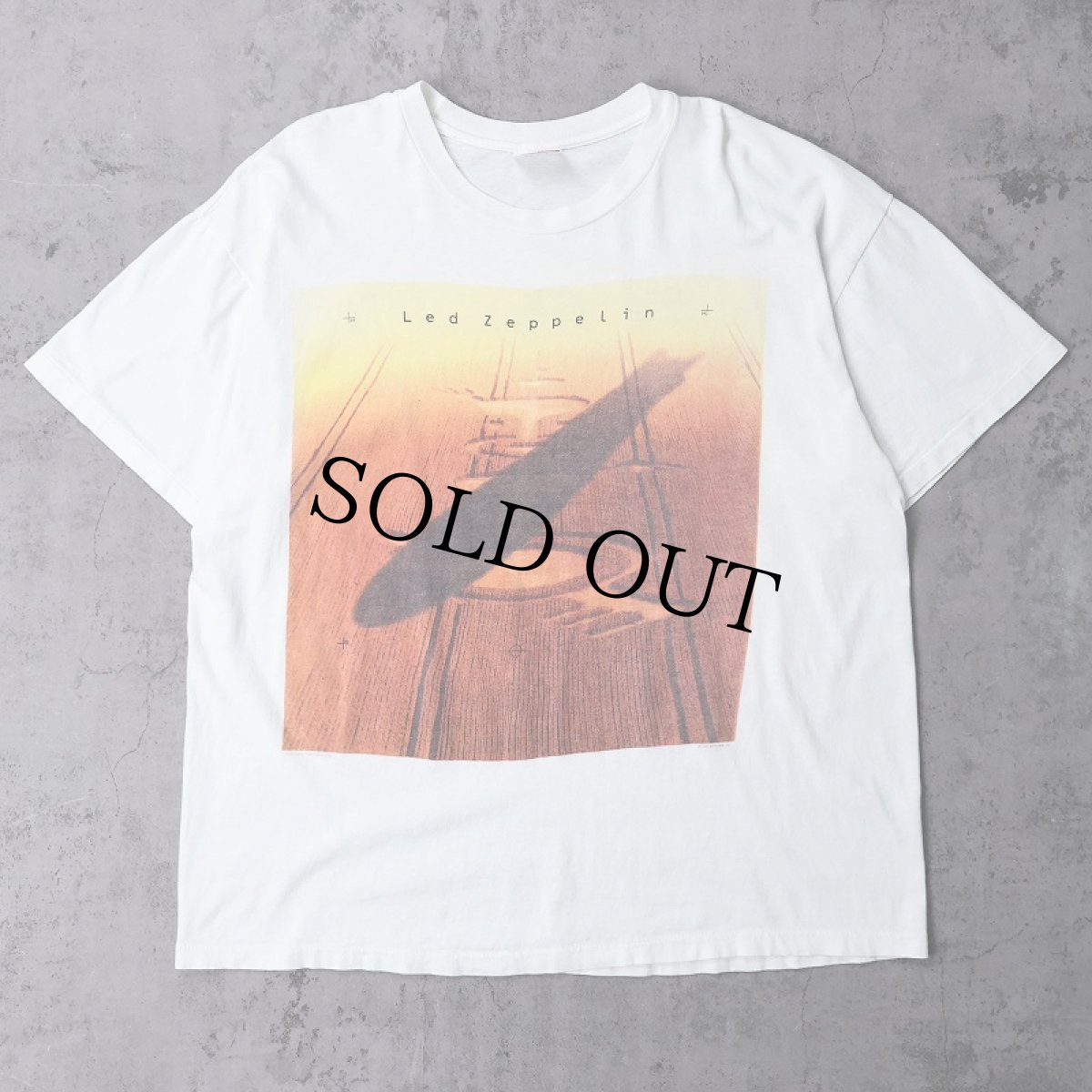 画像1: 90's LED ZEPPELIN ロックバンド プリントTシャツ XL (1)