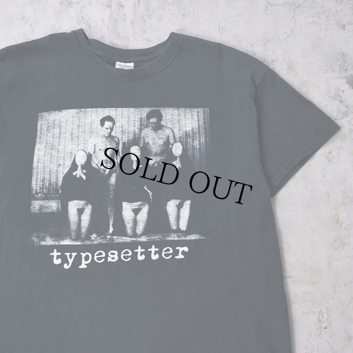 画像1: 2000's typesetter ロックバンド プリントTシャツ BLACK L (1)