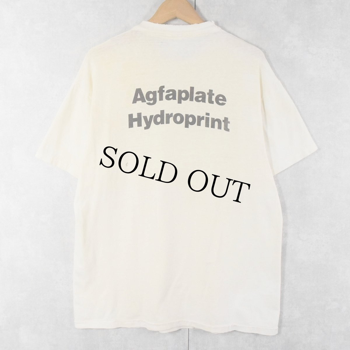 画像2: 90's Agfa USA製 "AGFA HELPED ME..." フィルムメーカープリントTシャツ L (2)