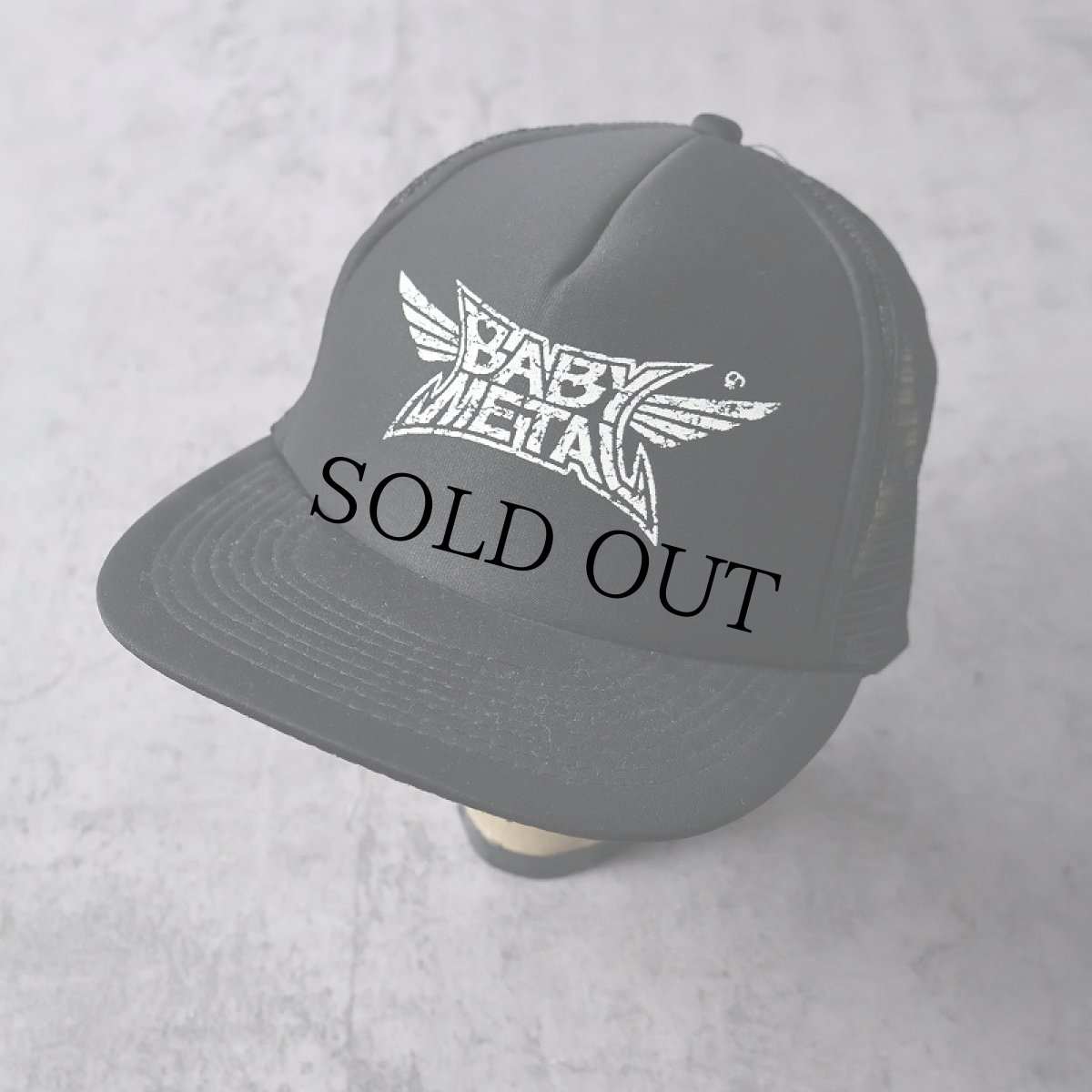 画像1: 2000's BABYMETAL メタルダンス・ユニット ロゴプリントメッシュキャップ BLACK ONESIZE (1)