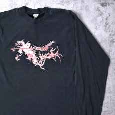 画像1: 90's THE MERMEN USA製 ロックバンドロンT BLACK L (1)