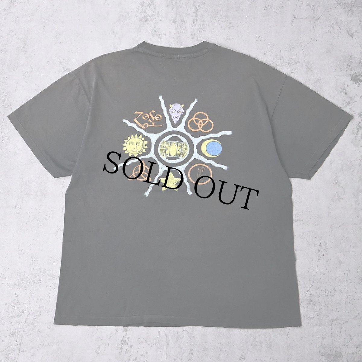 画像2: 90's Led Zeppelin ロックバンド プリントTシャツ BLACK XL (2)