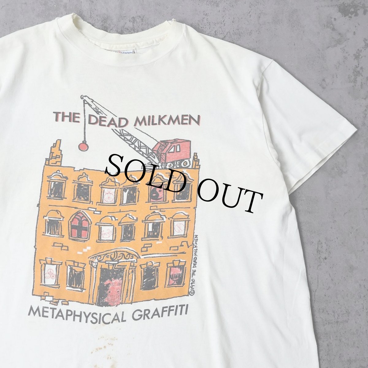 画像1: 90's THE DEAD MILKMEN USA製 パンクロックバンドTシャツ XL (1)