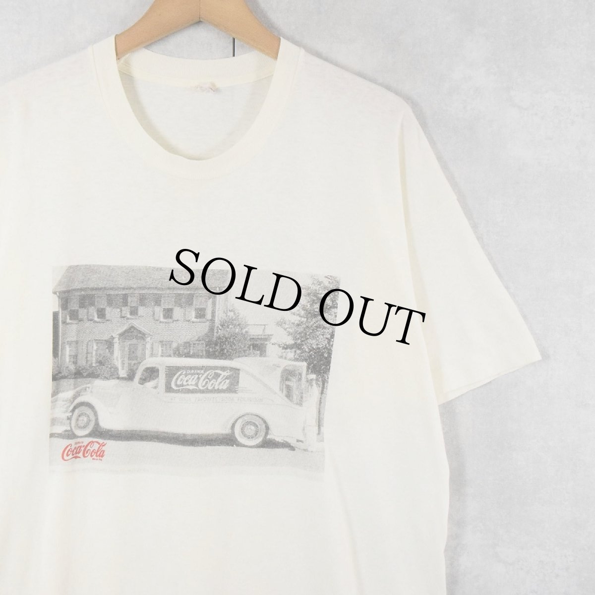 画像1: 80's Coca-Cola 飲料メーカープリントTシャツ XL (1)