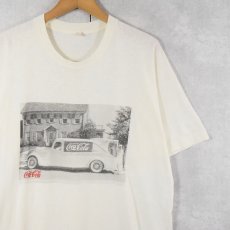 画像1: 80's Coca-Cola 飲料メーカープリントTシャツ XL (1)