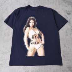 画像1: 90's White Zombie USA製 ヘヴィメタルバンド プリントTシャツ NAVY XL (1)