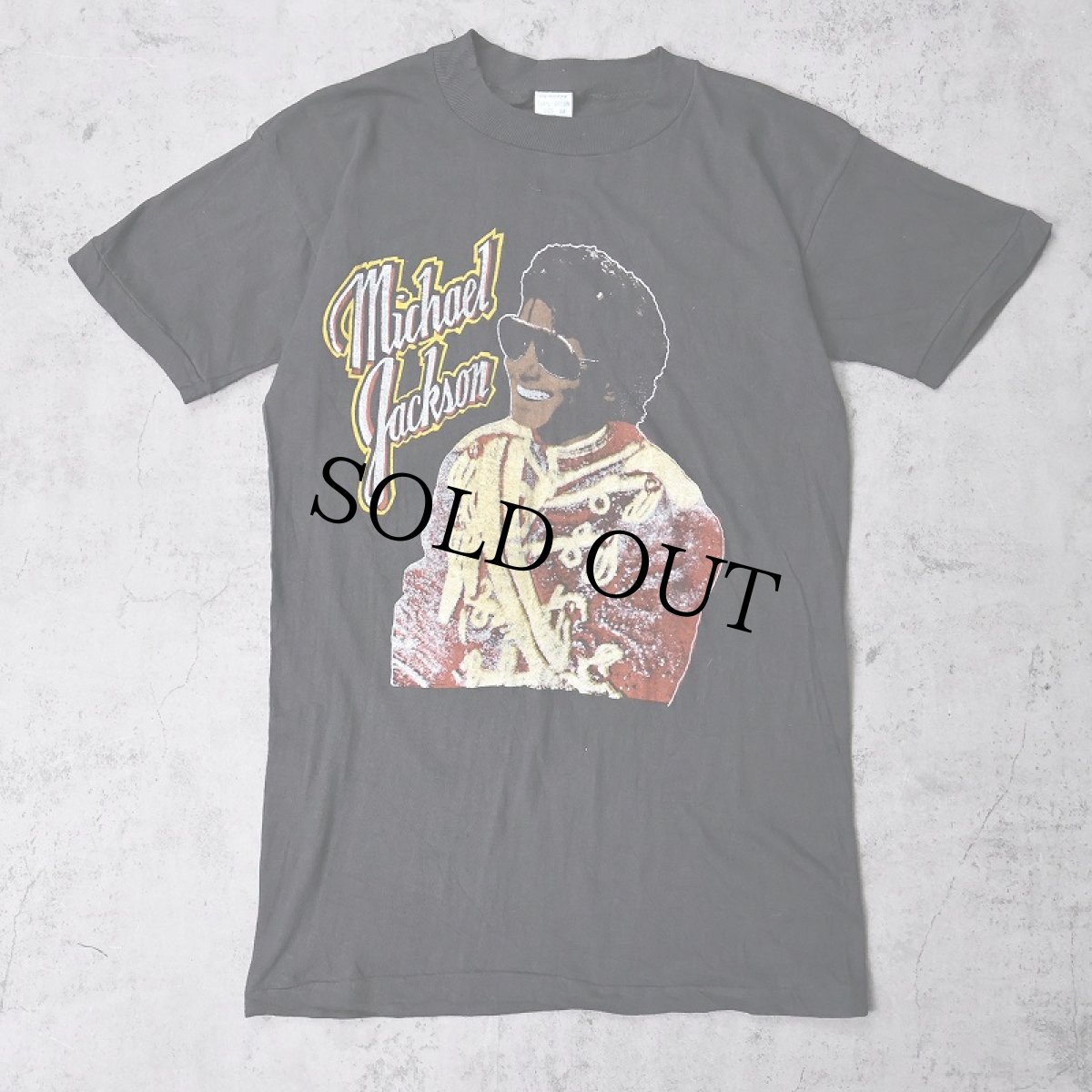 画像1: 70〜80's Michael Jackson パキ綿 プリントTシャツ BLACK M (1)