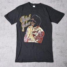 画像1: 70〜80's Michael Jackson パキ綿 プリントTシャツ BLACK M (1)