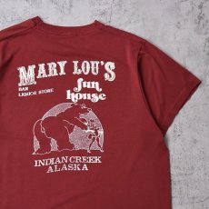 画像3: 90's MARY LOU'S BAR LIQUOR STORE USA製 "FUCK OFF" ギミックプリントTシャツ XL (3)