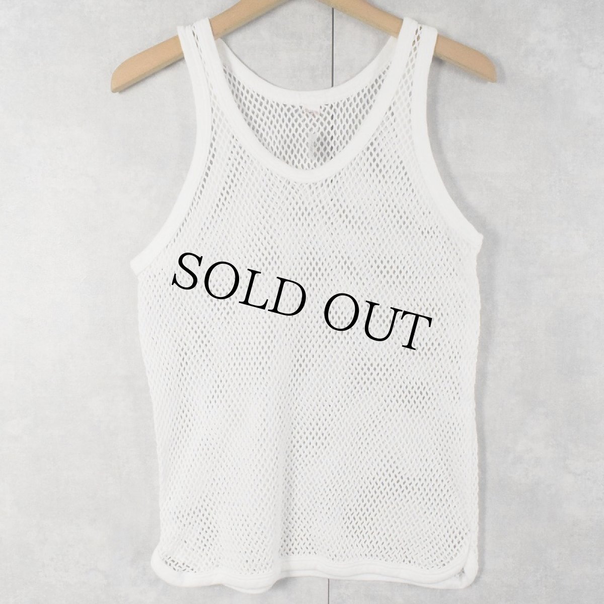 画像2: コットン メッシュタンクトップ L (2)