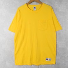 画像1: 90's RUSSELL ATHLETIC USA製 無地 ポケットTシャツ XL (1)
