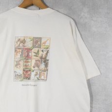 画像1: 90's BANANA REPUBLIC USA製 アニマルプリント ポケットTシャツ XL (1)