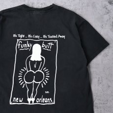 画像1: "FUNKKY BUTT" イラストプリント エロTシャツ BLACK L (1)