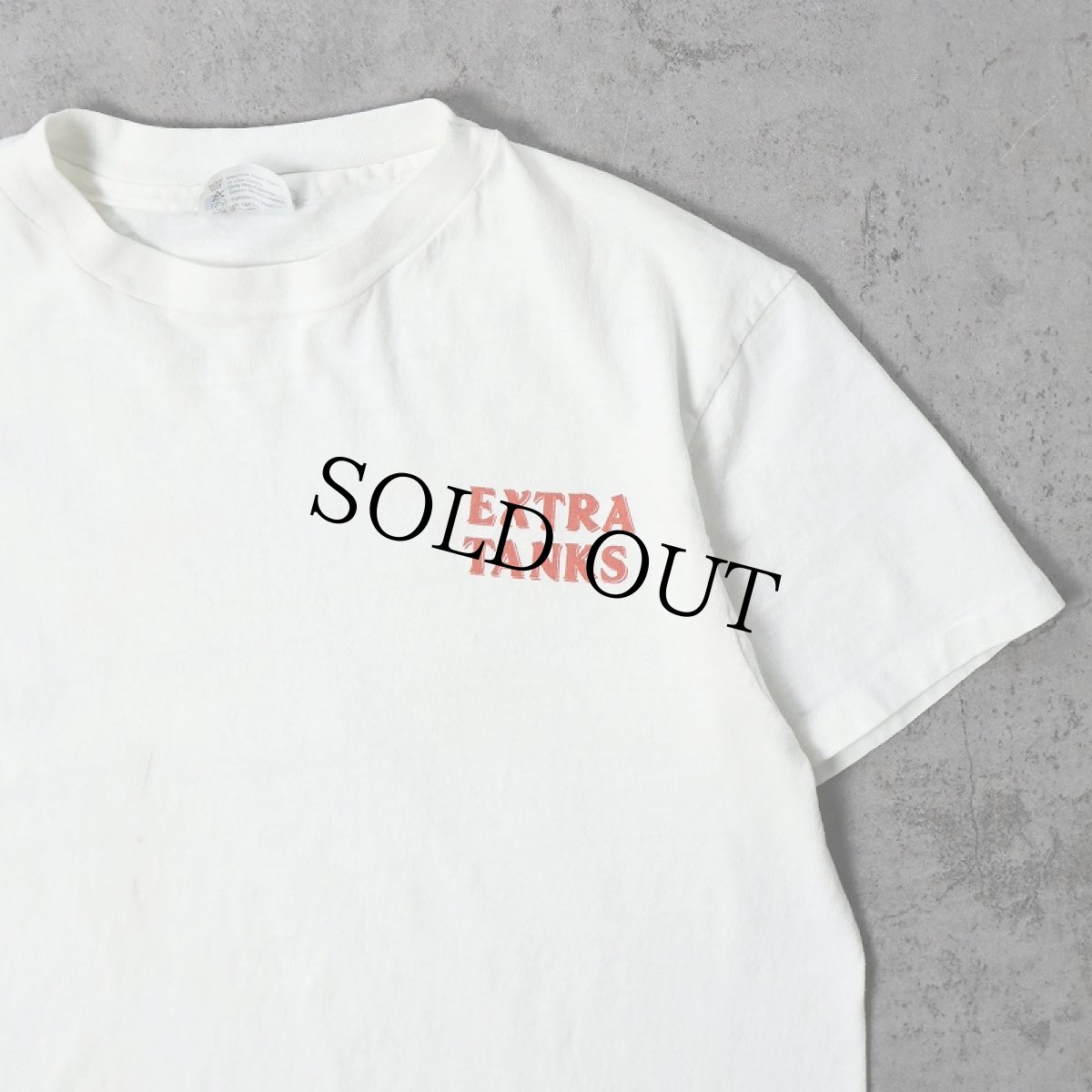 画像2: 90's USA製 "EXTRA TANKS" イラストプリント エロTシャツ L (2)