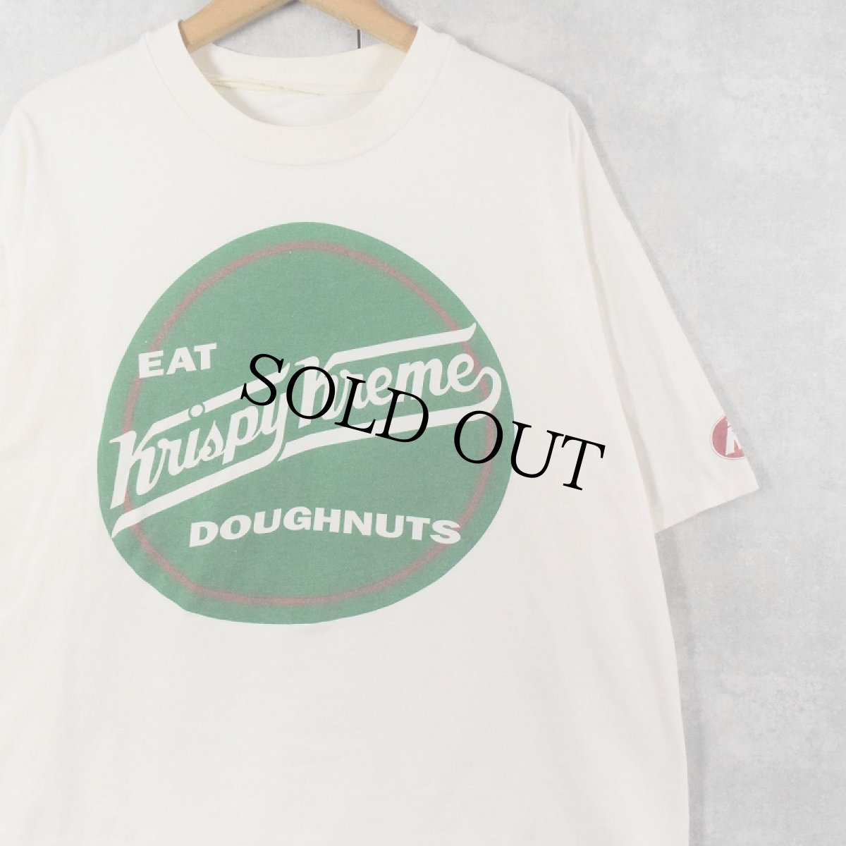 画像1: Krispy Kreme Doughnuts ドーナツショップ ロゴプリントTシャツ (1)