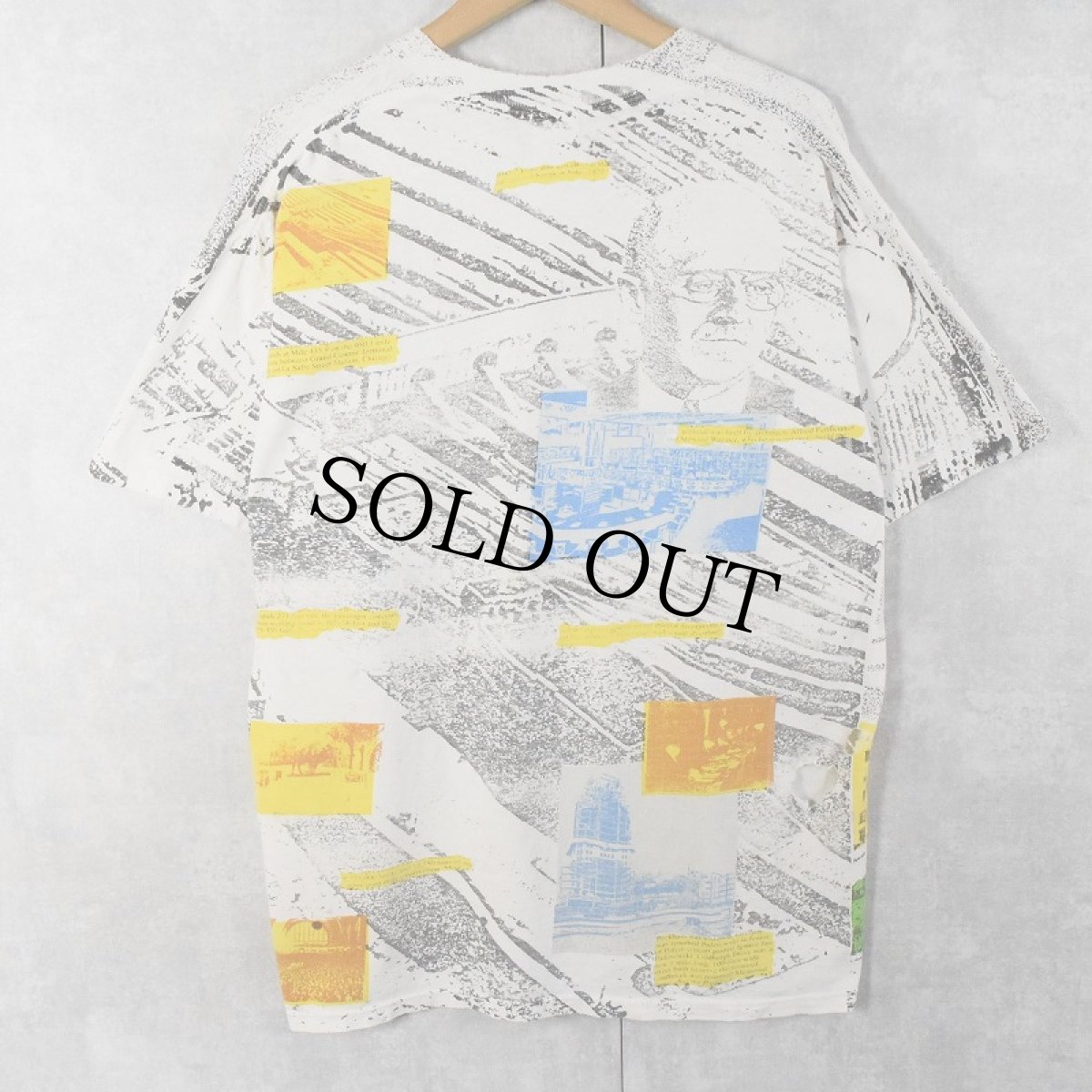 画像2: 90's USA製 "NEW YORK CENTRAL TERMINAL" 大判プリントTシャツ XL (2)