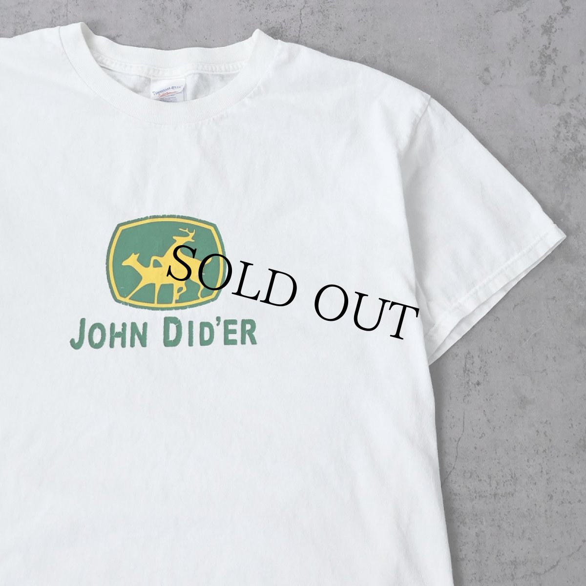 画像1: "JOHN DID'ER"シュールイラスト エロTシャツ L (1)