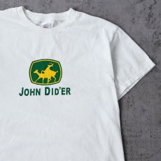 画像1: "JOHN DID'ER"シュールイラスト エロTシャツ L (1)