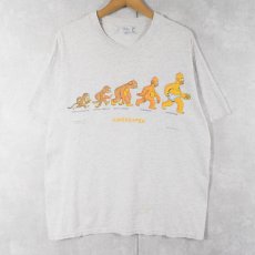 画像1: 90's THE SIMPSONS "HOMERSAPIEN" キャラクタープリントTシャツ L (1)