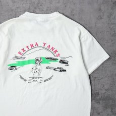 画像1: 90's USA製 "EXTRA TANKS" イラストプリント エロTシャツ L (1)