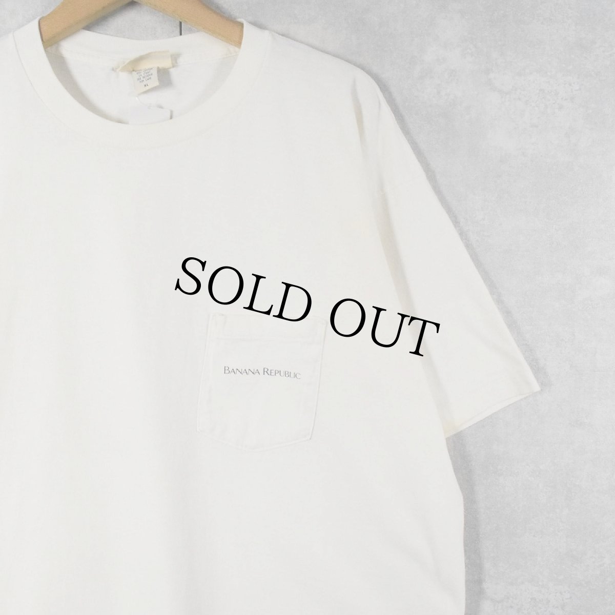 画像2: 90's BANANA REPUBLIC USA製 アニマルプリント ポケットTシャツ XL (2)