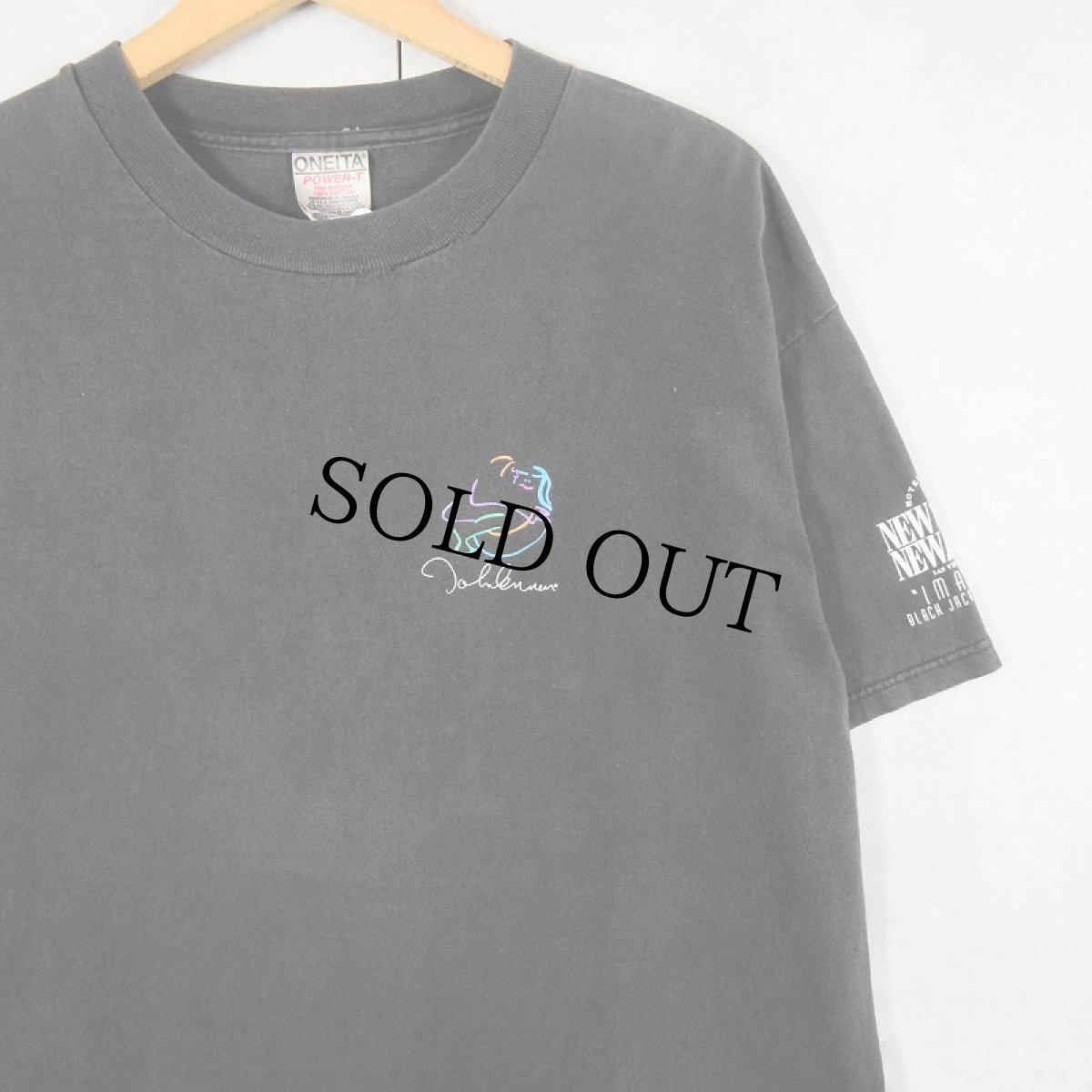 画像2: JOHN LENNON ミュージシャンアートTシャツ L (2)