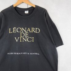 画像1: 90's LEONARDO DA VINCI CANADA製 芸術家プリントTシャツ XL (1)