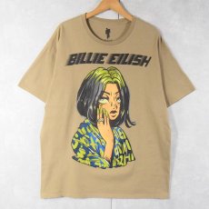 画像1: Billie Eilish ミュージシャンプリントTシャツ L (1)