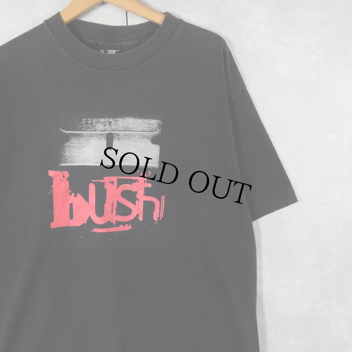 画像1: 90's bush USA製 ロックバンド プリントTシャツ BLACK XL (1)