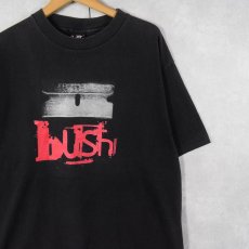 画像1: 90's bush USA製 ロックバンド プリントTシャツ BLACK XL (1)
