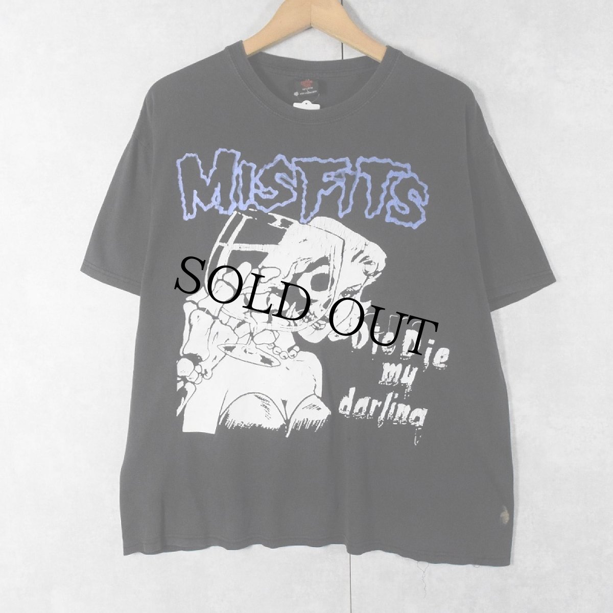 画像1: MISFITS "Die, Die My Darling" ハードコアパンク・バンド プリントTシャツ BLACK L (1)