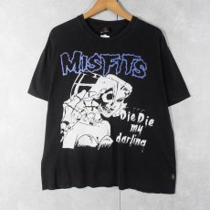 画像1: MISFITS "Die, Die My Darling" ハードコアパンク・バンド プリントTシャツ BLACK L (1)