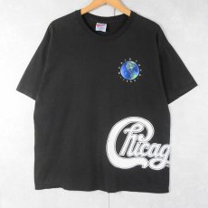 画像1: 90's Chicago USA製 ロックバンド ツアープリントTシャツ BLACK XL (1)