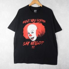 画像1: IT ホラー映画 プリントTシャツ BLACK XL (1)