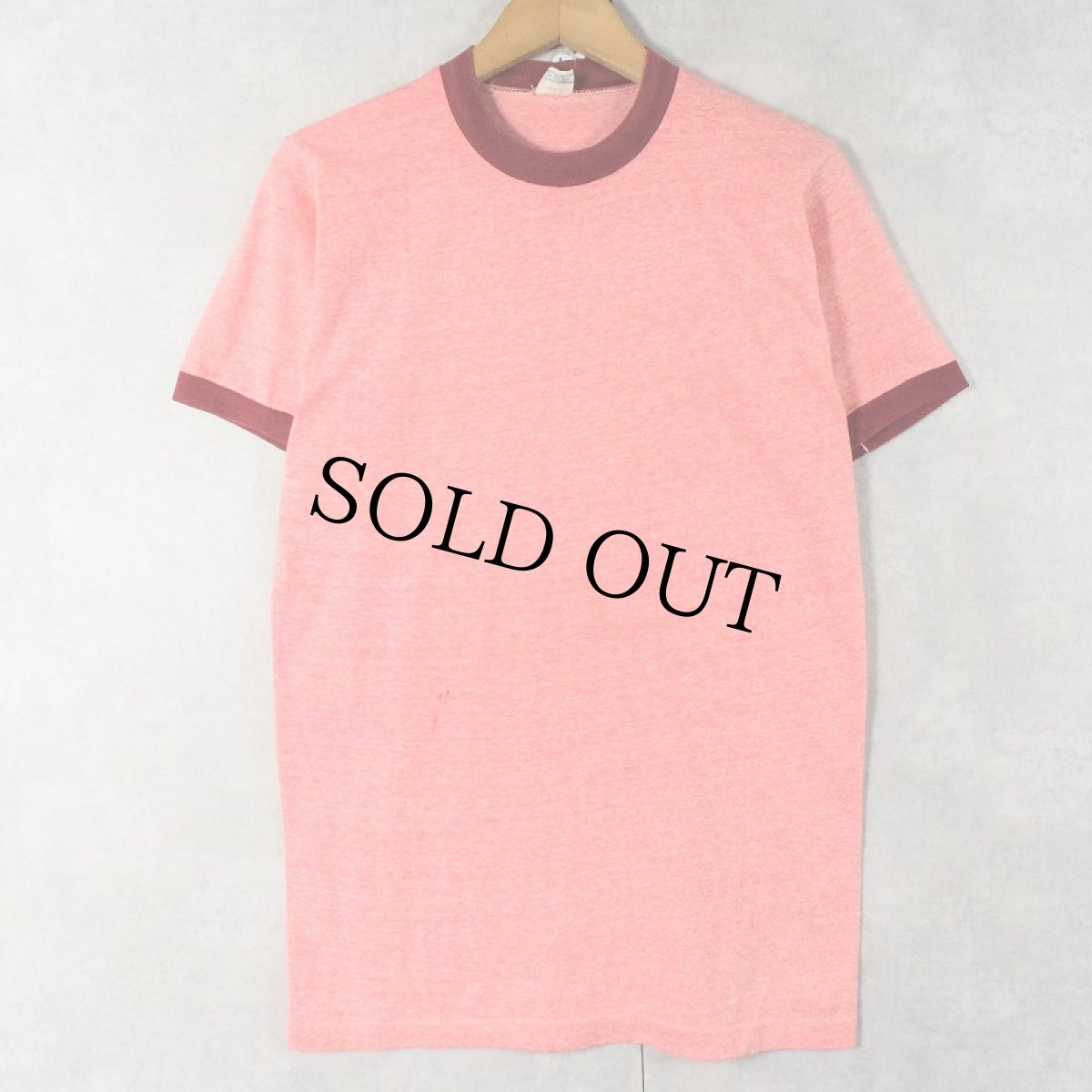 画像3: 70's TOWNCRAFT "Plus" 無地 リンガーTシャツ M (3)