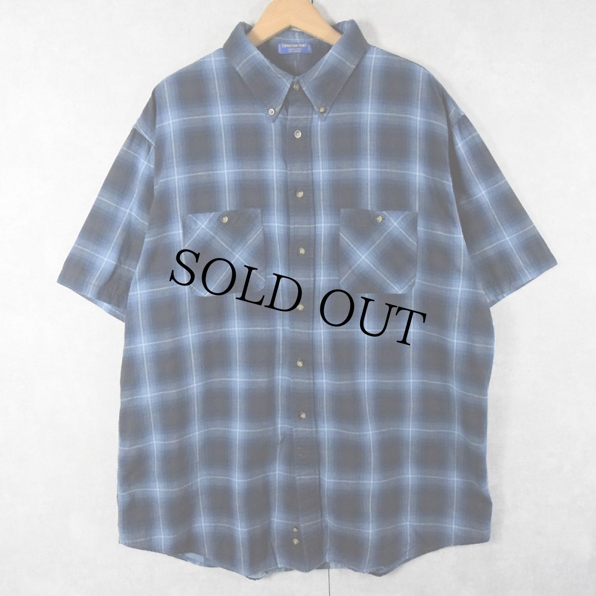 画像1: PENDLETON "EXPEDITION SHIRT" オンブレーチェック柄 コットンボタンダウンシャツ XL (1)