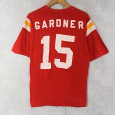 画像2: 70〜80's Sportswear USA製 ナンバリング フットボールTシャツ L (2)