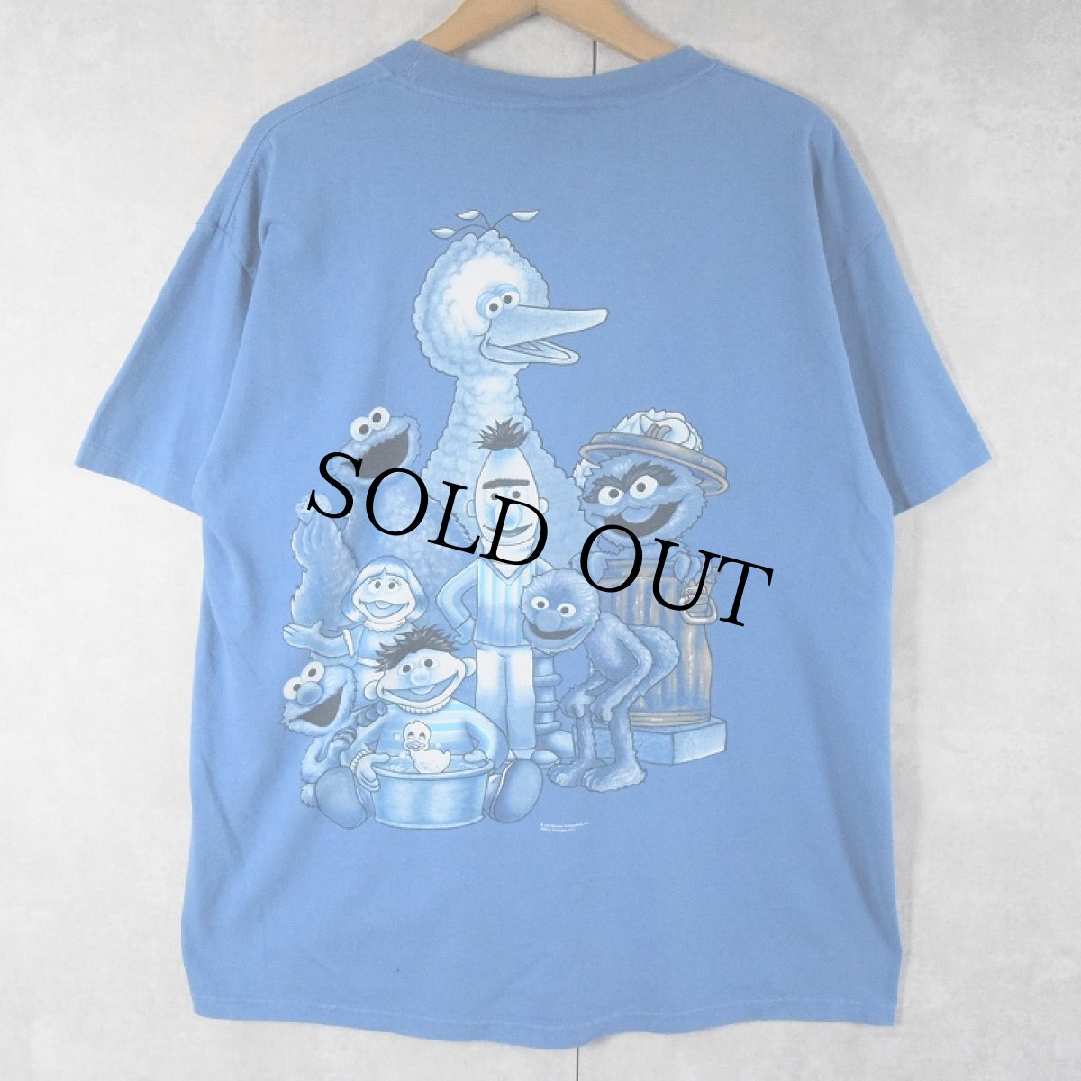 画像2: 90's SESAMESTREET USA製 パロディプリントTシャツ L (2)